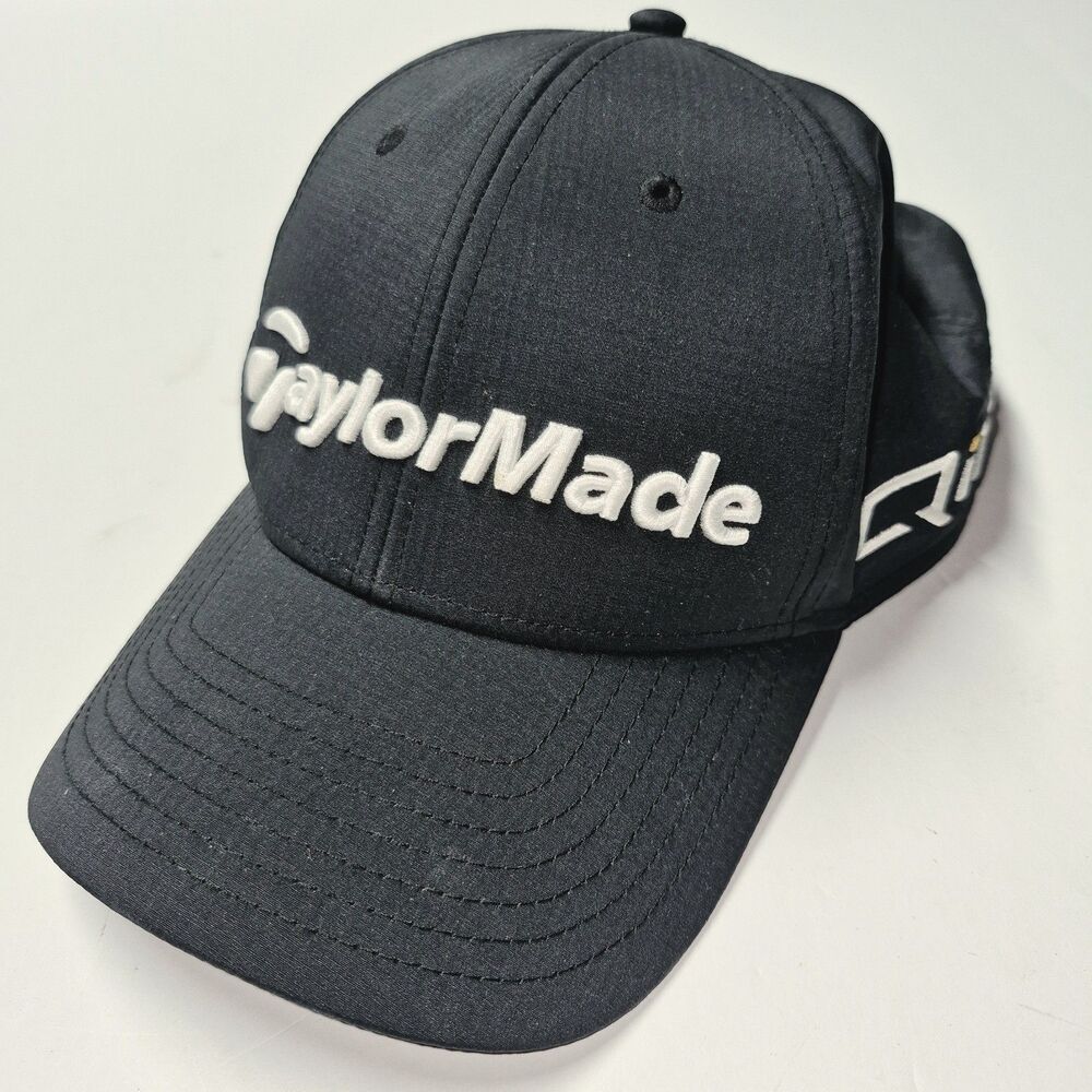 TaylorMade Qi10 TP5 Golf Hat Cap Black Tour Performance Adjustable Strapback